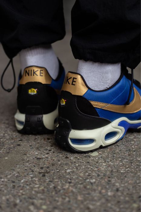 ТОПОВА ЯКІСТЬ‼️Nike Air Max Waffle SP Hyper Blue/Metallic Gold,вапор в