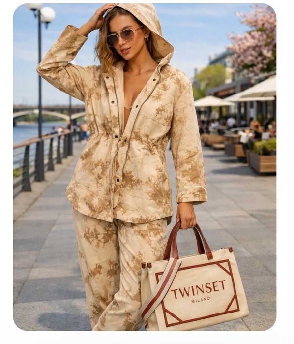 TWINSET S/M nowa bawełniana kurtka