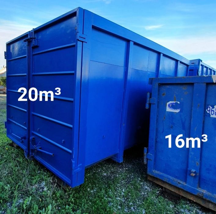 CONTENTORES e CARRINHAS para recolha de entulho e todo o tipo de lixo