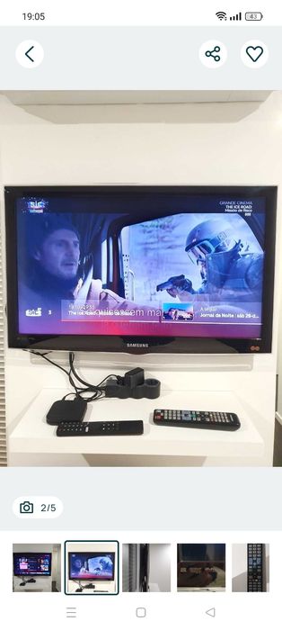 TV Samsung 32" em excelente estado