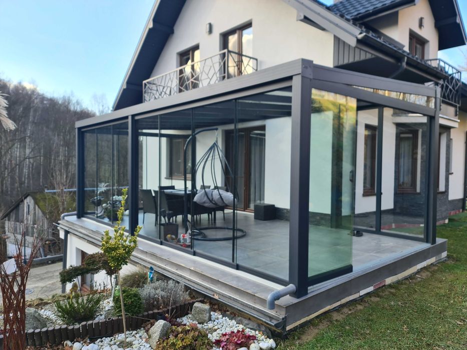 Zabudowa tarasów, pergole aluminiowe, zadaszenia, Ogrody zimowe |WW
