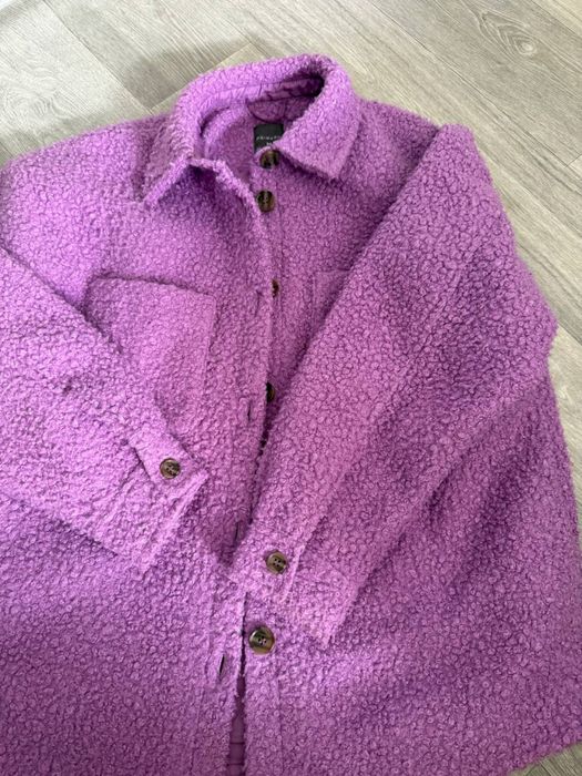 Лавандова тепла куртка сорочка