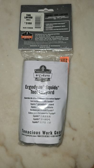 Ergodyne Squids #3100 | Tool Lanyard com Mosquetão | Novo Selado