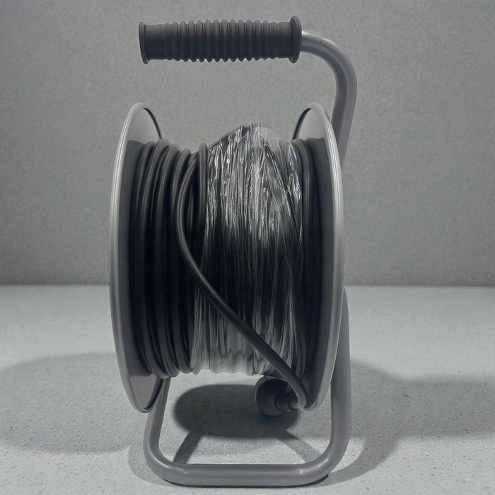 Solidny Przedłużacz bębnowy 50 m 3×2,5 mm na bębnie metalowym 4 gniazd