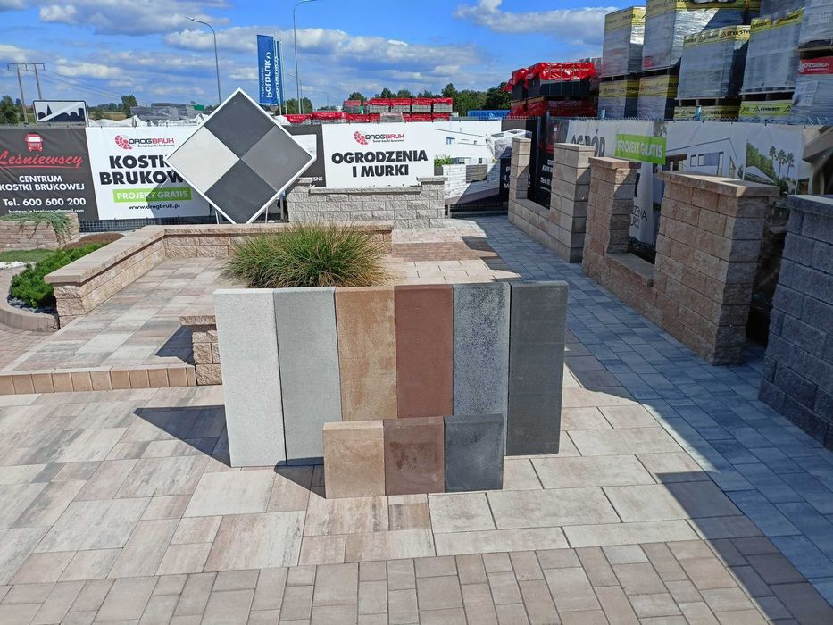 Palisada betonowa 100 cm IMPARI grafit - taras, schody - KURIER