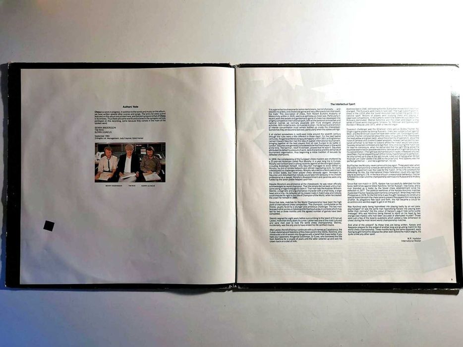 LP (duplo) Benny Andersson · Tim Rice · Björn Ulvaeus – Chess (1984)