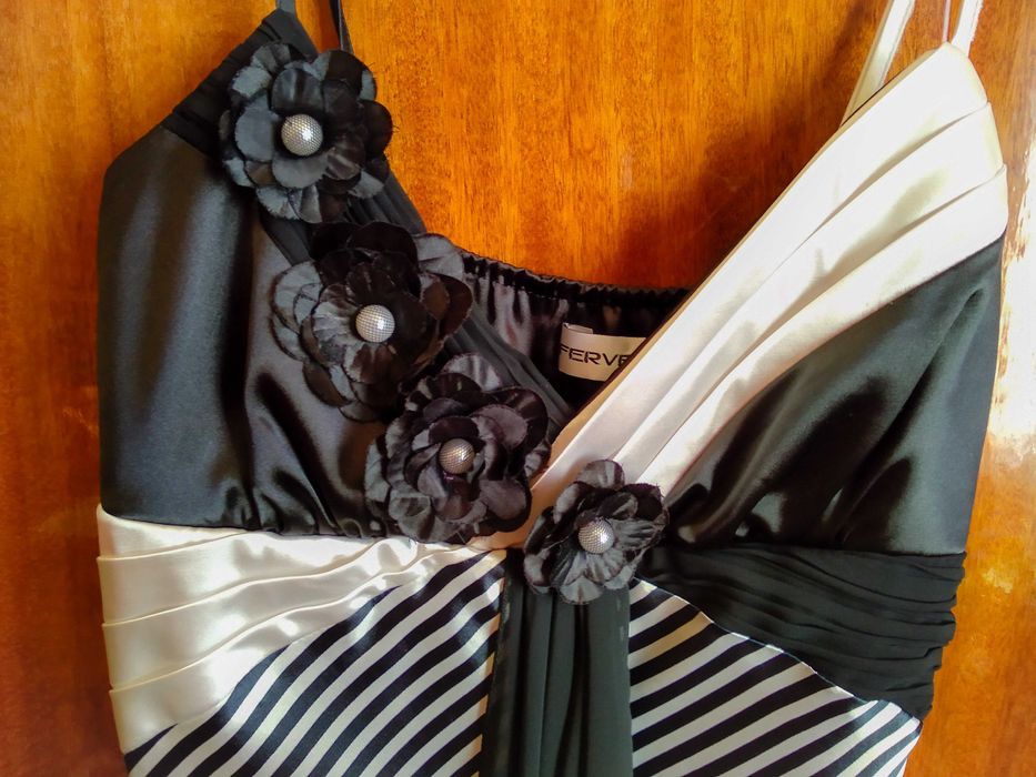 Плаття нарядне, чорно-біла сукня, сукня на випускний, для дружки