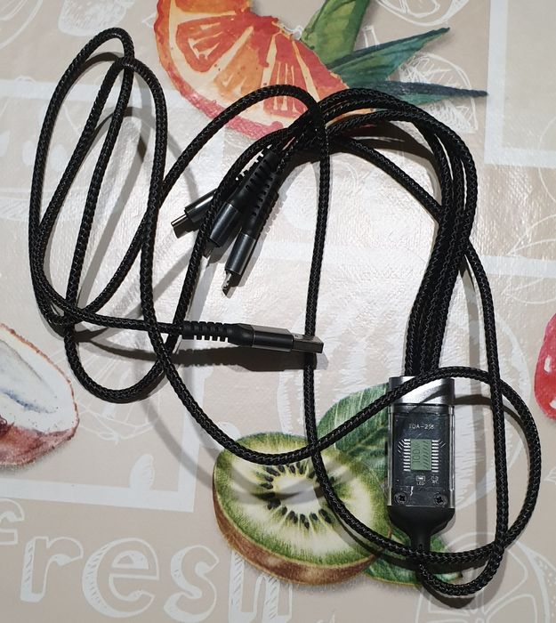 KABEL Wyświetlacz USB-A Adapter  2xUSB-C microUsb Lighting iPhone Soli