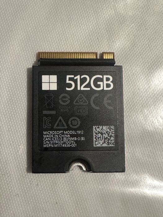 m2 nvme 512 GB 2230 Microsoft Surface model 1912 / Steam deck / Xbox