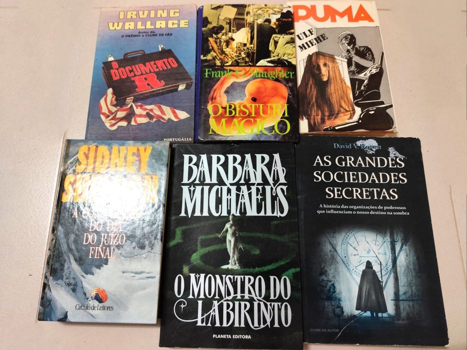 Livros antigos (Mistério / Policiais / Suspense / Eróticos)