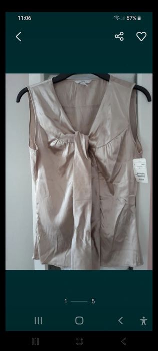 Jedwabna bluzka elegancka nowa z metką H&M