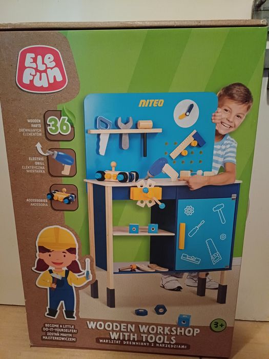 Warsztat drewniany NOWY Elefun Niteo