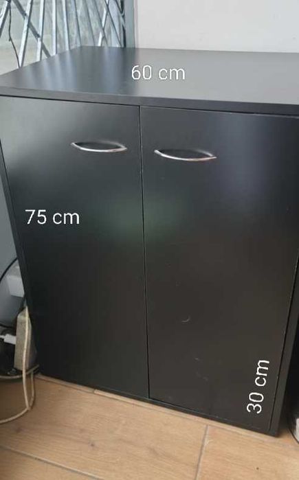 Szafka czarna 75x60x30