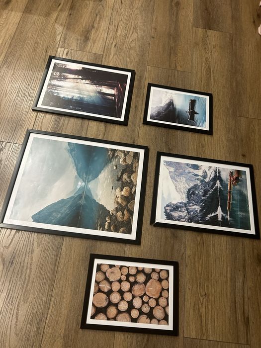 Sprzedam komplet plakatow w ramkach