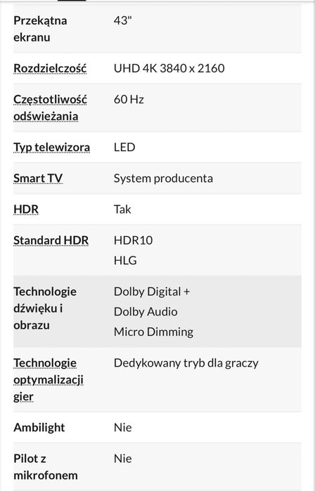 Telewizor TCL 43P610