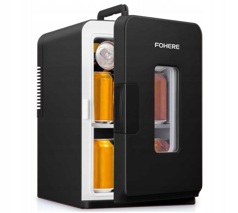 Fohere Lodówka Mini, 15 L / 21 Puszek, Do Domu Dc/220 V Uszkodzony