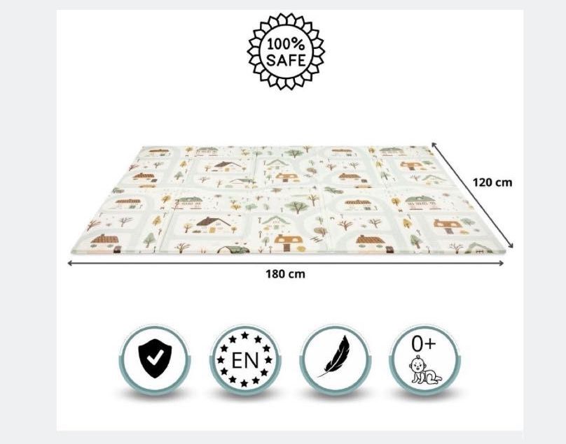 Mata piankowa 120x180 cm nowa dla dzieci 4 sz