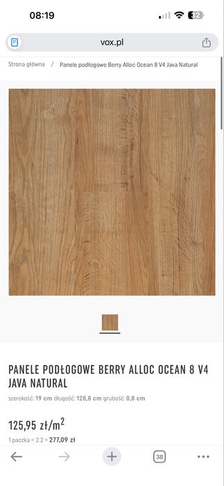 Panele BERRY ALLOC java natural  conect!