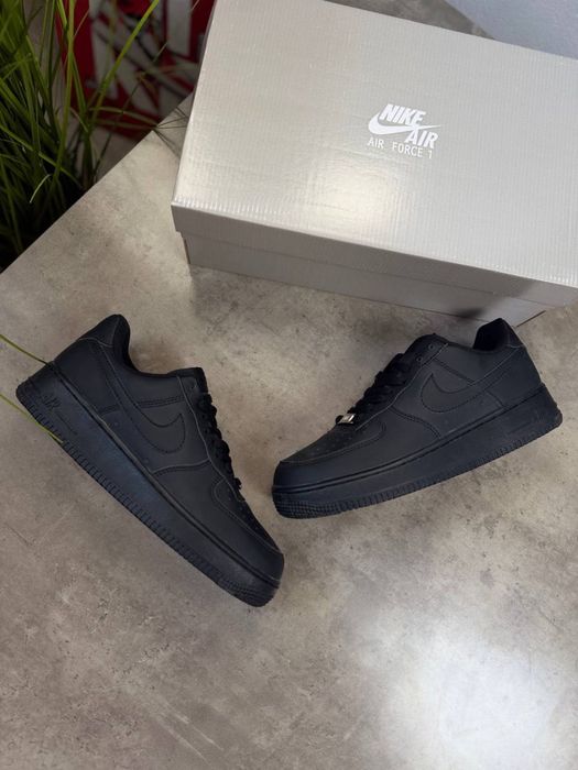 Nike Air Force 1 Black / Чорні найк форс