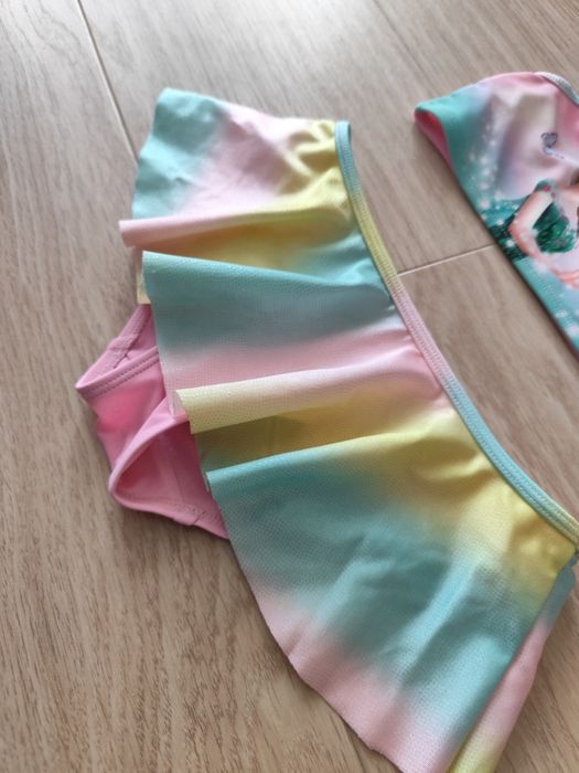 Kostium kąpielowy 110/116 Kraina Lodu ELSA H&M tęczowy