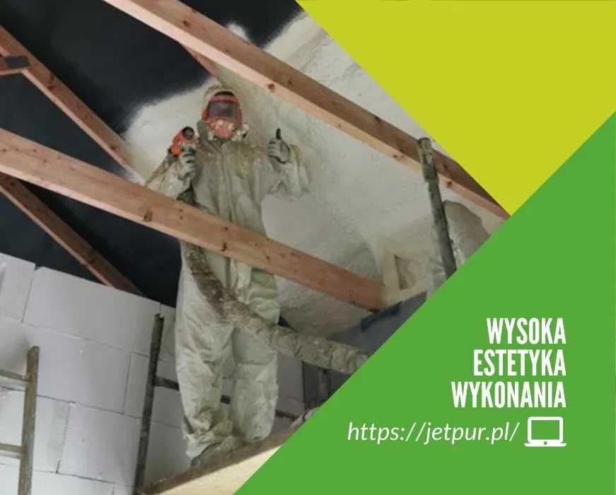 Ocieplenie Poddasza, izolacja natryskowa, piana pur, ocieplanie ,wełny