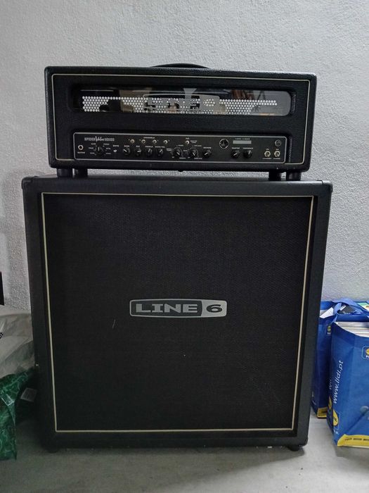 Amplificador Line 6 Spider Valve HD100 + coluna
