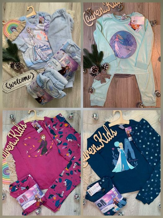 Піжама бавовна/фланель для дівчинки від 2 до 12 р, (98/146 ріст) НОВА