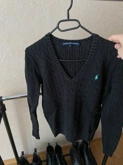 damski sweter Ralph Lauren old money classic Vneck