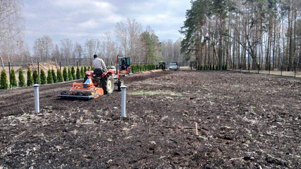 Usługi glebogryzarką separacyjna przygotowanie pod trawnik