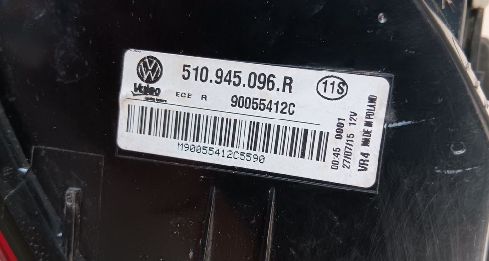 Farolim traseiro VW Golf Sportsvan (SV) 2014-2017 direito