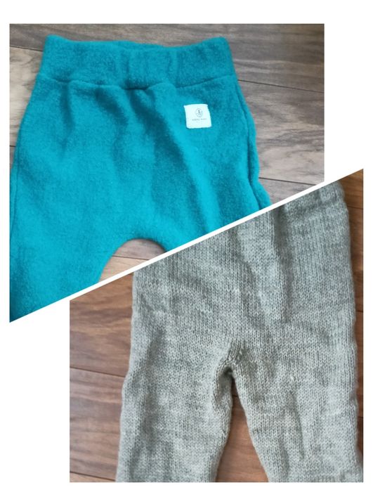 Spodnie Simple wool welniane + gratis 86/92