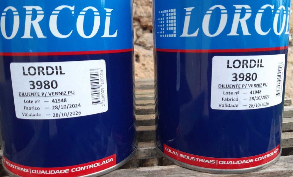 Lordil 3980 Diluente Para Vernizes de Poliuretano - 2 ltrs Novo