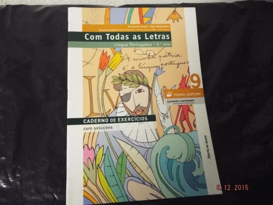 Schoolbooks - Portuguese Language, 9th Grade, Textbook and Workbook with Activities64575349722243122