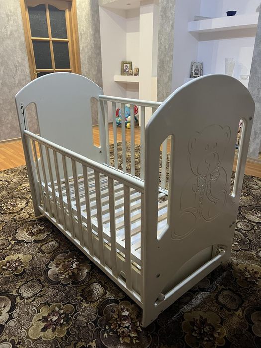 Детская кроватка верес мишка со стразами