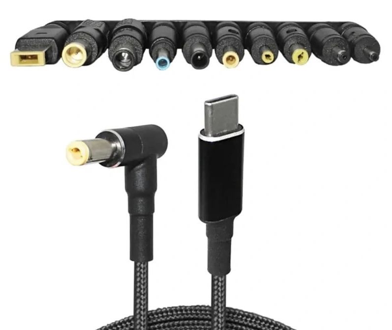 Універсальний Кабель Живлення Ноутбука 100W Type-C to DC 5.5x2.5 mm