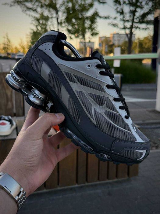 Кросівки Nike SHOX Ride 2 SP X SUPREME, чорно сірі літо осінь р 41-45 найк чоловічі демісезонні без передплат