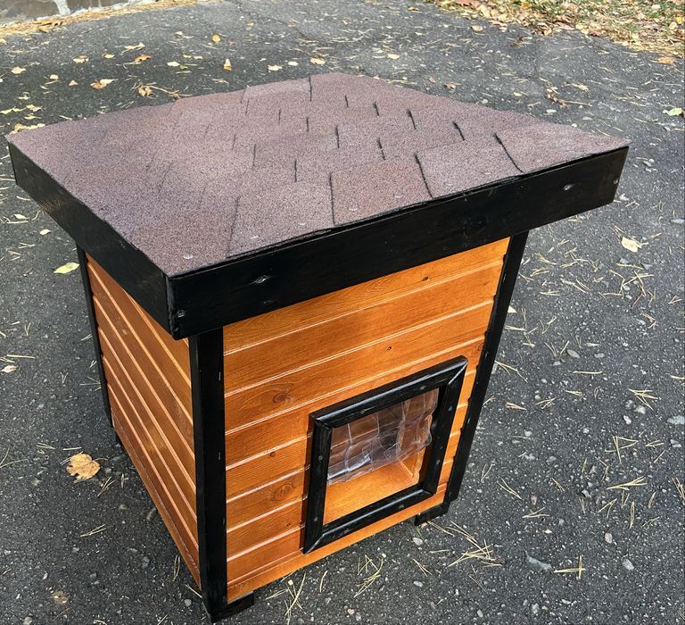 Буда котам утеплена маленька котикам коту киці для кота будка котяча