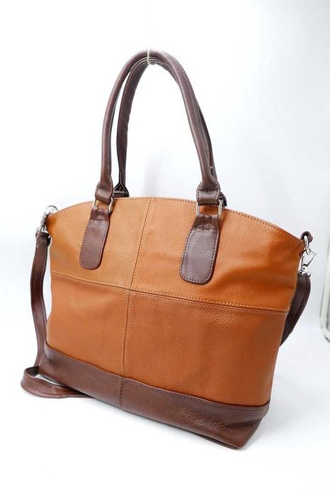 Torebka Kuferek Teczka A4 Styl Boho Etno 100% Skóra Naturalna Nowa