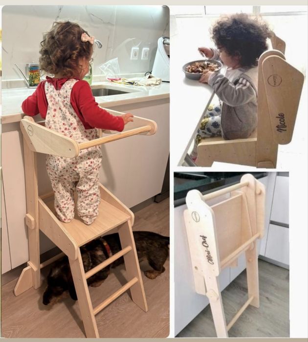 Torre/cadeira Aprendizagem Montessori