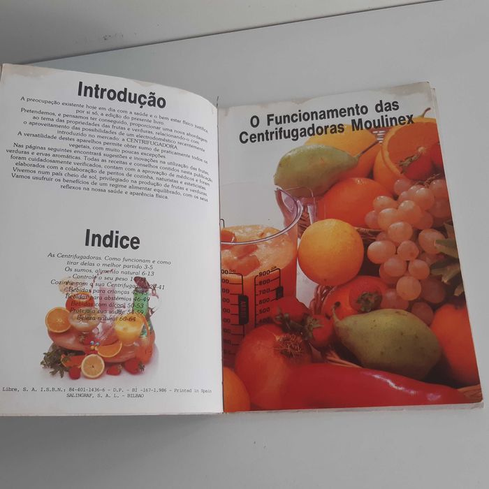 Livro Moulinex Em Forma com Frutas e Verduras