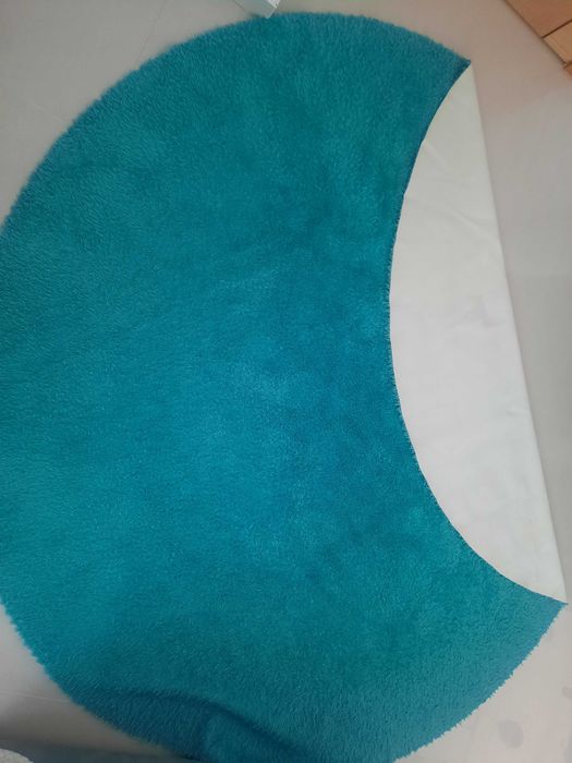 Tapete redondo antiderrapante e antialérgico