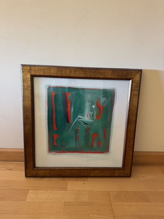 Quadro decorativo 60x60 cm – Elegante e em ótimo estado