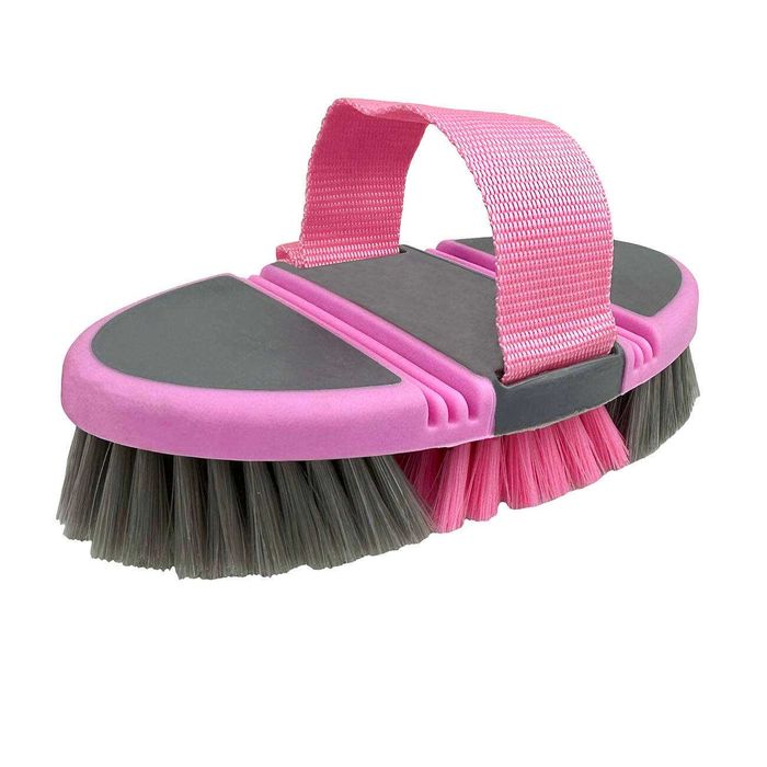 Zestaw szczotki dla konia worek różowy 5 elementów