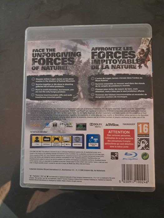 jogo ps3 cabelas sruvaval