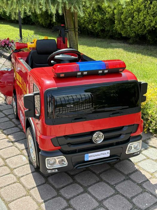 Auto Na Akumulator Straż Pożarna Akumulator 12V 10Ah Czerwony