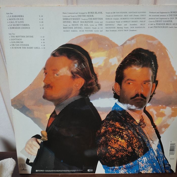 Вінілова платівка Yello-One Second 1986.