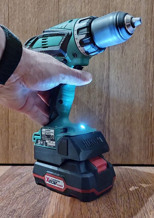 Adapter Hikoki 18V Hitachi  na baterie Parkside X20V Team.