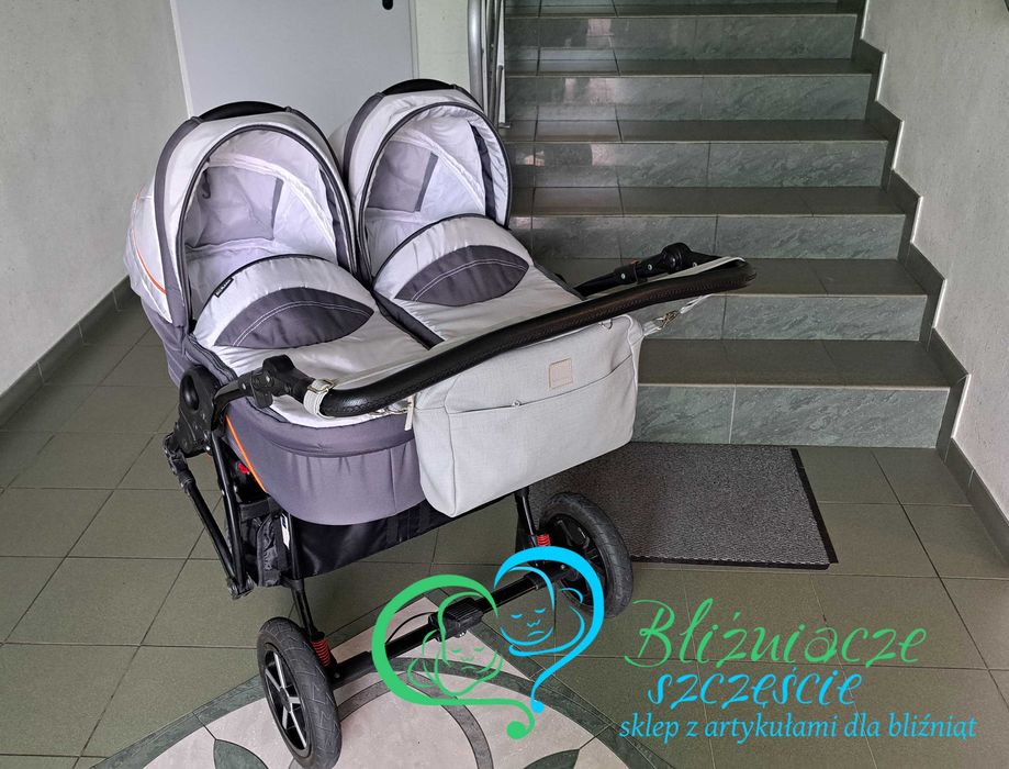 Wózek dla bliźniąt 2w1 KOMIS