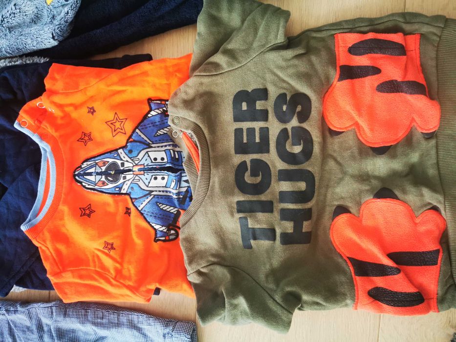 Ubranka dla chłopca, r.74, zima, H&M, 5.10.15, Lupilu, Mrofi