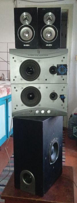 Продам колонки и сабвуфер одним лотом